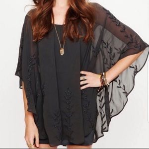 *SALE* Free People Beaded Cape Dress